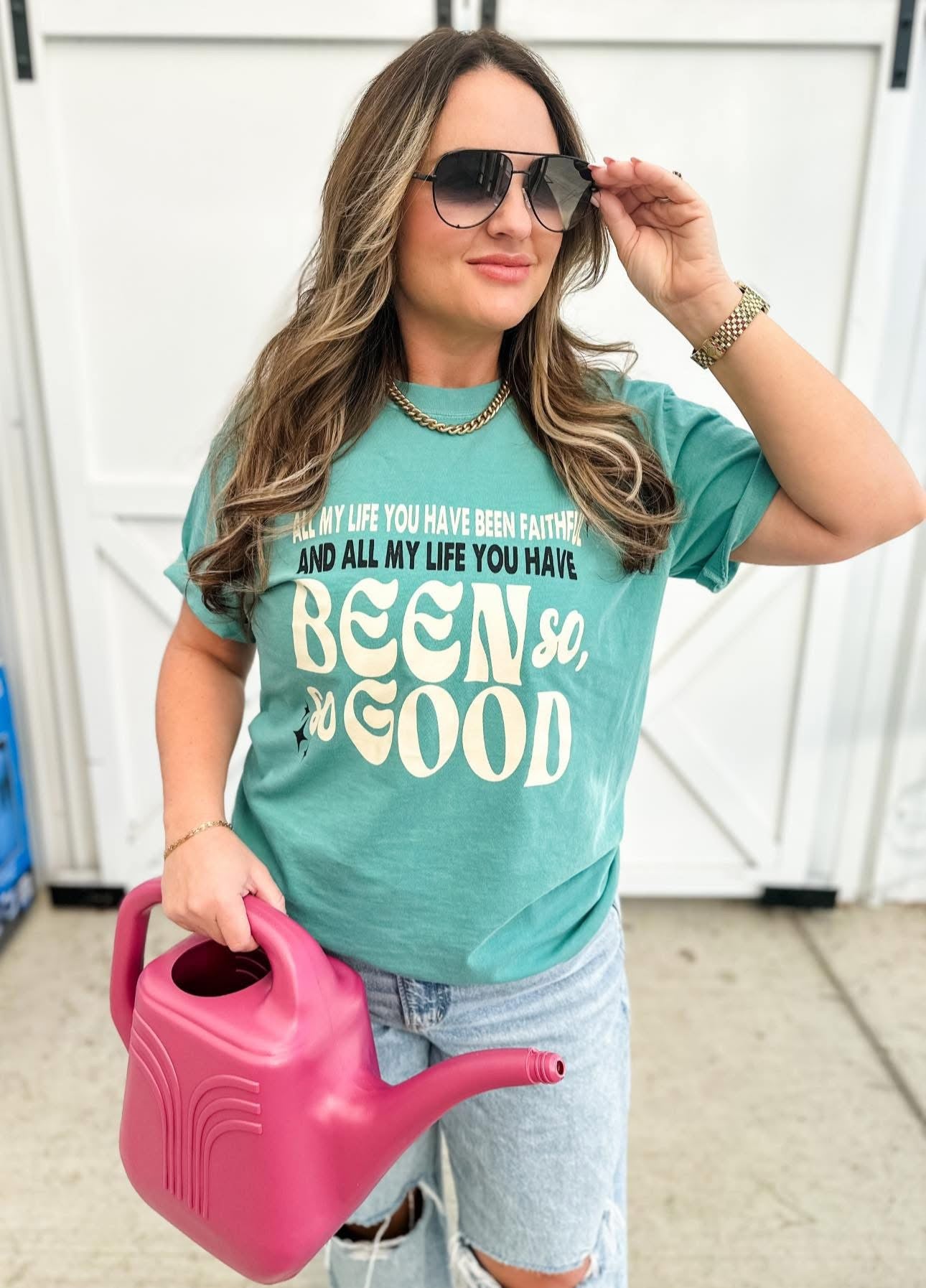 All My Life You Have Been Faithful Seafoam Tee