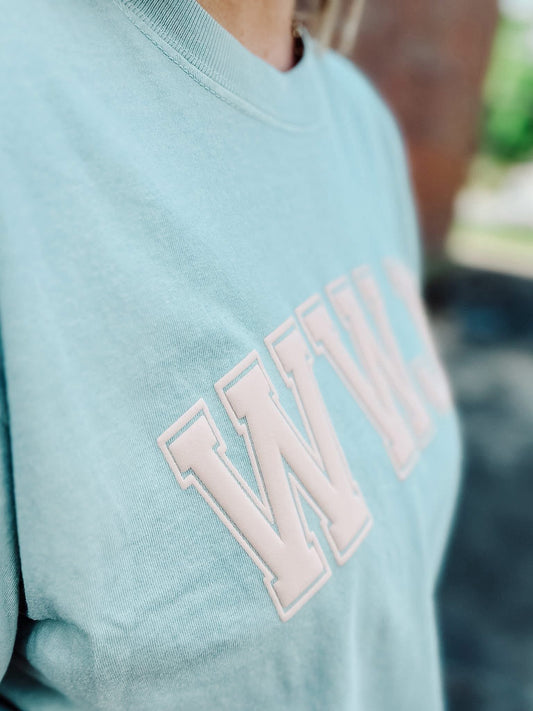 WWJD Sage Tee - EARLY JULY ETA