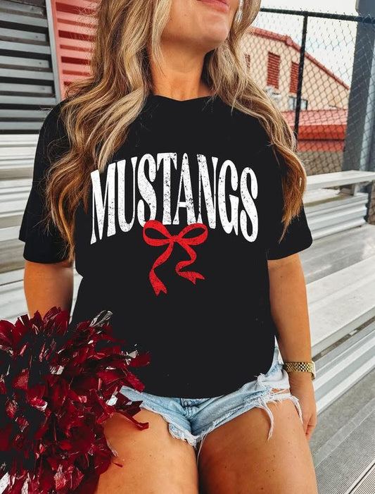 Mustangs Bow Tee