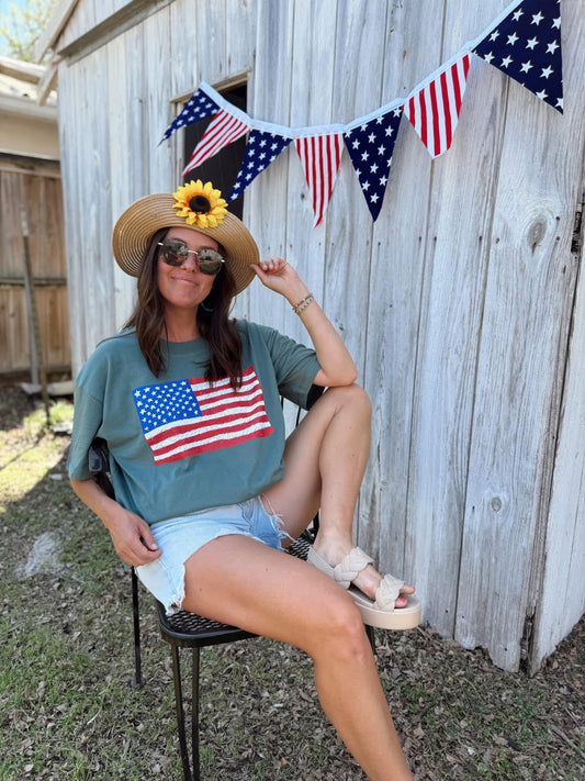 Sketch Flag Tee