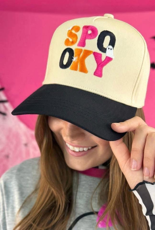 Spooky Vibes Embroidered Canvas Trucker - IN STOCK