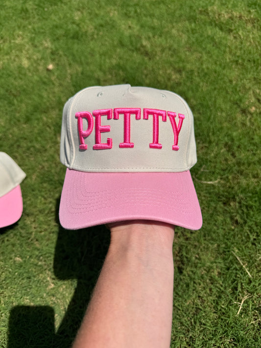Petty Pink Embroidered Trucker