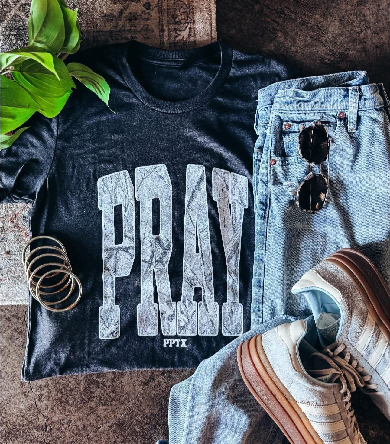 Pray Camo Tee - IN STOCK
