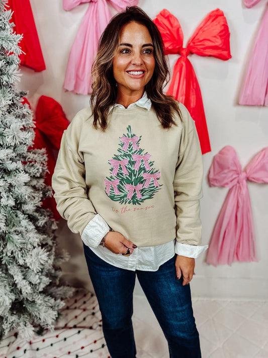 Bow Tree Tis The Season Tee & Sweatshirt - IN STOCK