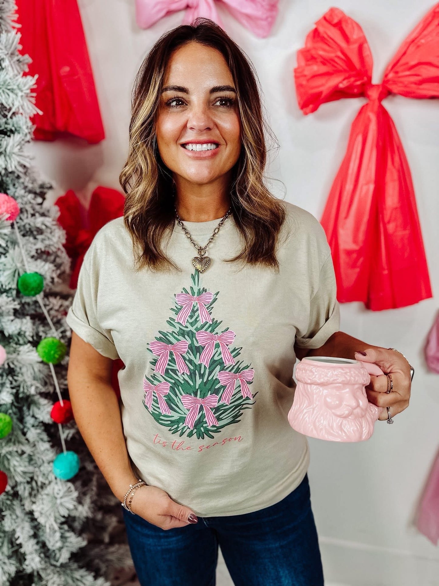 Bow Tree Tis The Season Tee & Sweatshirt - IN STOCK