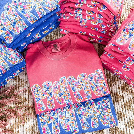 Preppy Floral Mama Tee