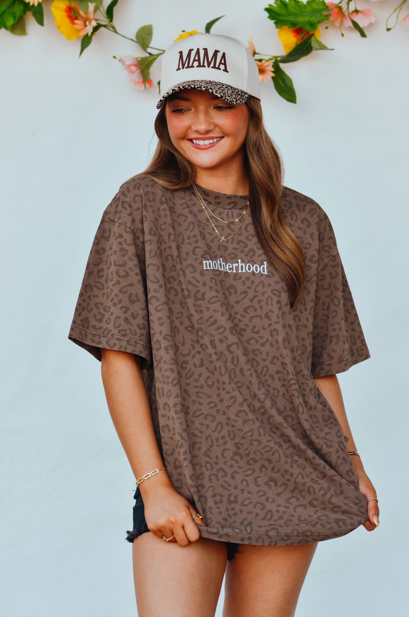 Motherhood Animal Print Tee - IN STOCK