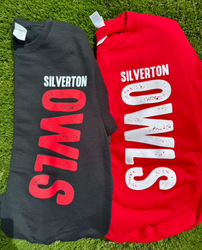 Silverton Owls Vertical Design Sweatshirt - IN STOCK