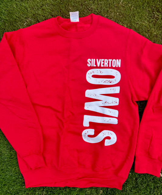 Silverton Owls Vertical Design Sweatshirt - IN STOCK